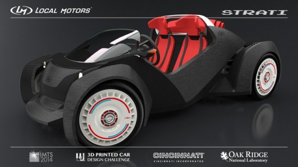 coche fabricado por impresión 3D