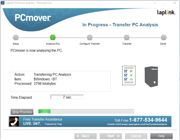 PCmover-Express analizar pc