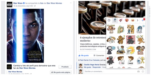 Facebook Star Wars