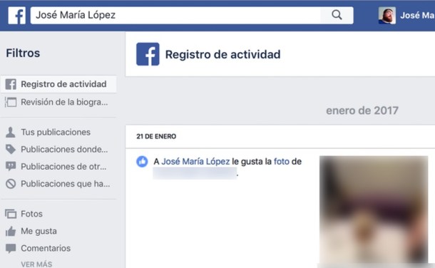 Facebook Actividad