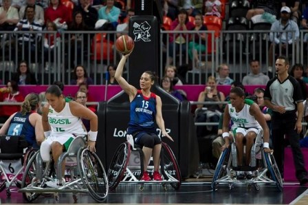 Jugadoras de la selección británica de baloncesto paralímpico
