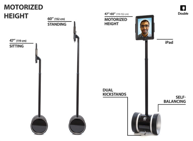Double Robotics - robot de telepresencia de apariencia similar a Segway