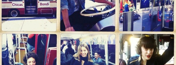 Instagram, chicas y buses, un extraño mix en Buenos Aires
