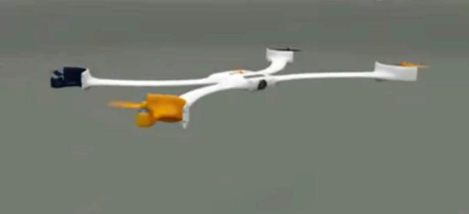 drone que hace selfies