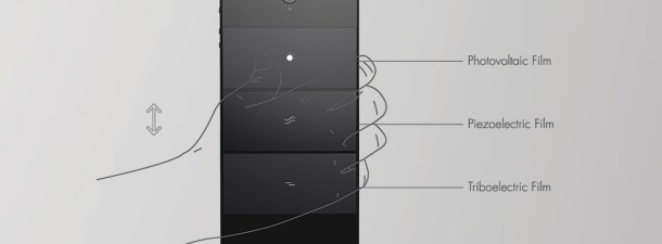 Delta V es un smartphone conceptual que se recarga sin electricidad