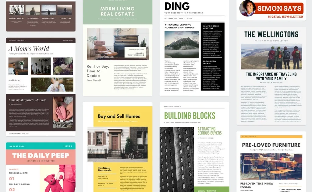 Canva Newsletter Templates - Blogthinkbig.com