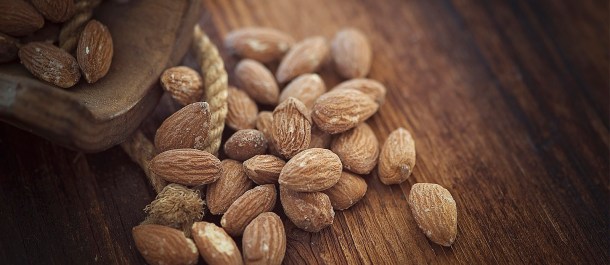 cáscaras de almendra frutos secos