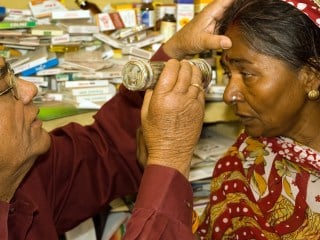 ceguera causada por la diabetes