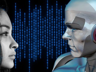 inteligencia artificial maquina mujer hombre humano robot