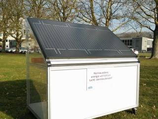 panel solar que genera hidrógeno