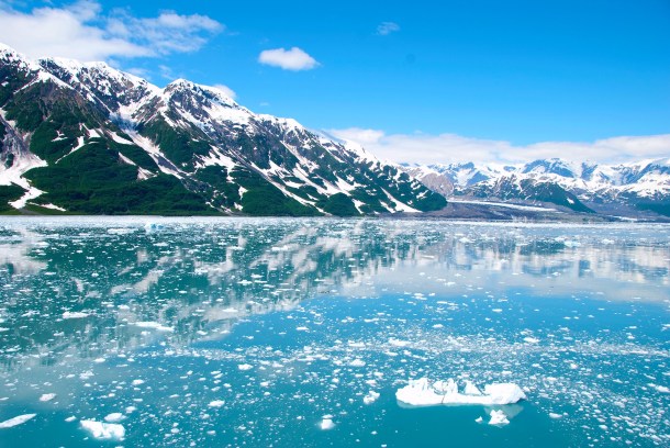 Glaciares Deshielo Alaska Cambio Climático Calentamiento Global