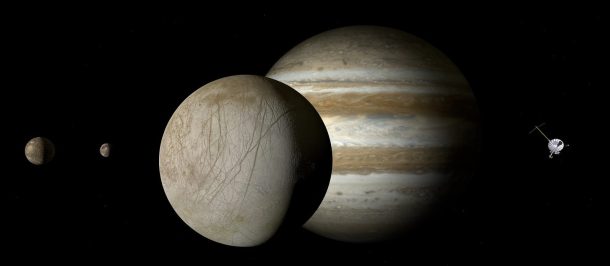 Jupiter Luna Europa Agua