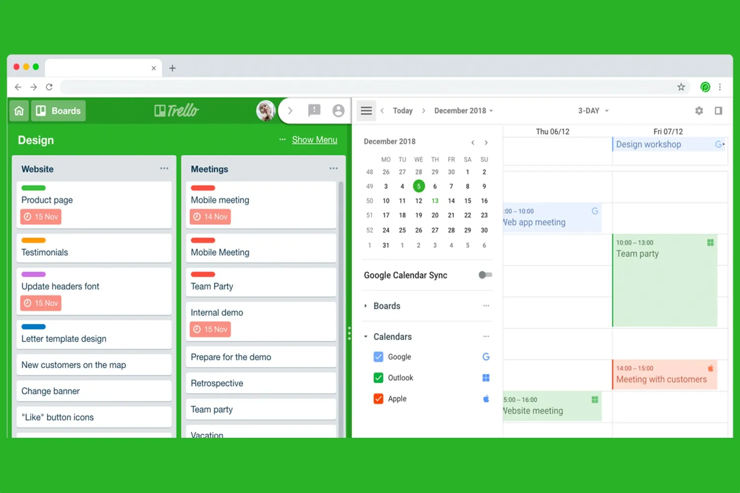 Trello Example Google