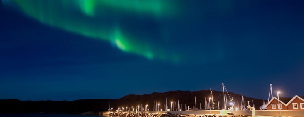 Auroras boreales australes Luces del Norte motivo