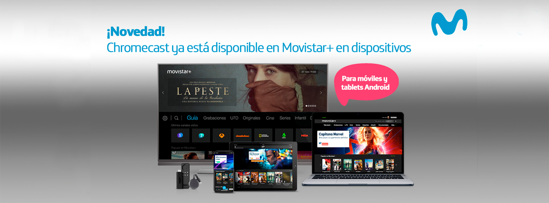 reunirse velocidad Instalaciones Descubre cómo ver películas y series de Movistar+ con Chromecast