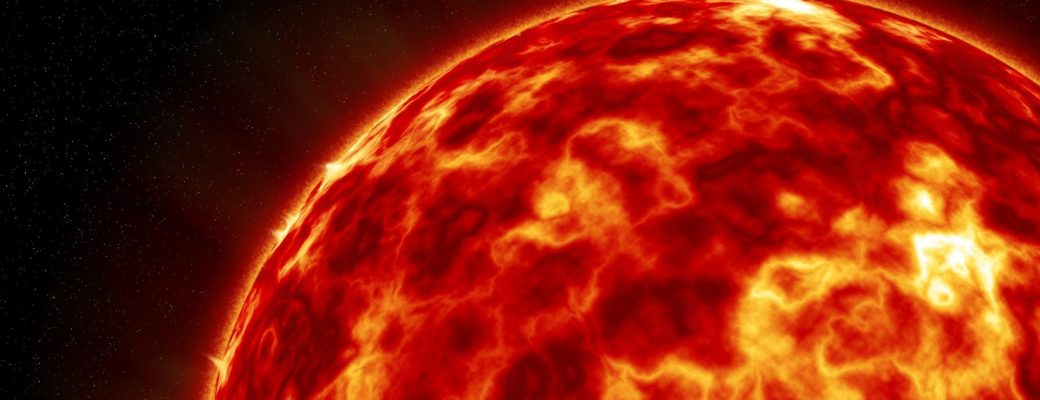 Superficie del sol, sistema solar