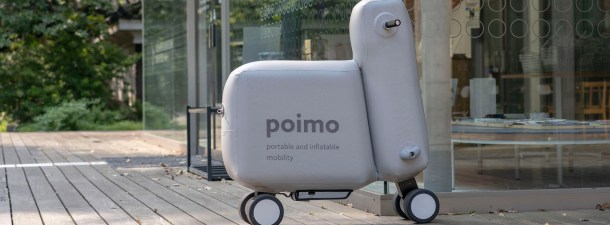 Poimo, la bicicleta eléctrica hinchable que puedes llevar en tu mochila