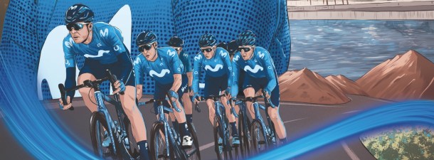 La Vuelta más ilustrada del Movistar Team