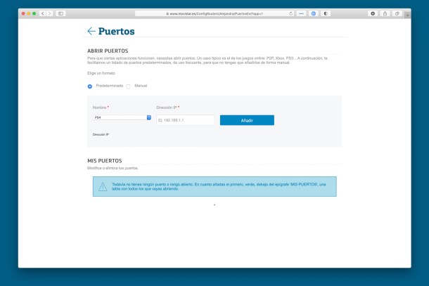 Cómo puertos en tu Router Movistar con Portal Alejandra