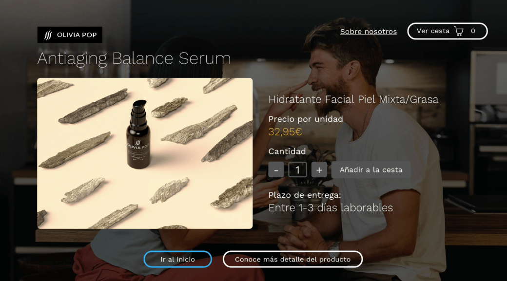 Ficha de los productos dentro de la calle de Compras de Movistar+