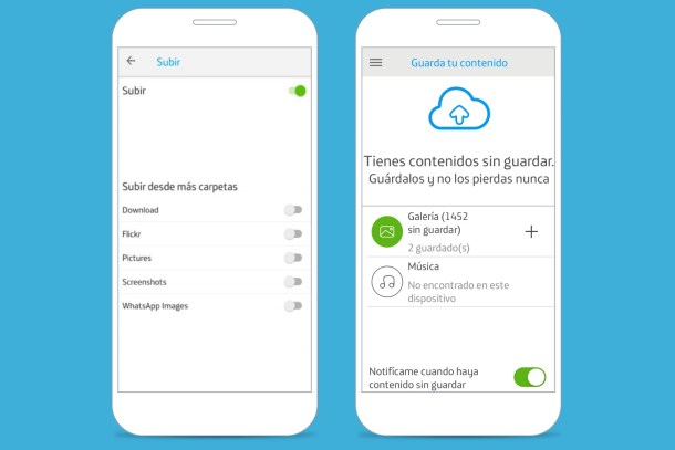 Almacenamiento en la nube - Pasar fotos - Movistar Cloud