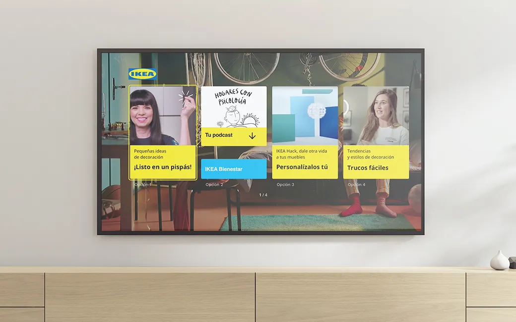 La pantalla principal de la Living App de IKEA