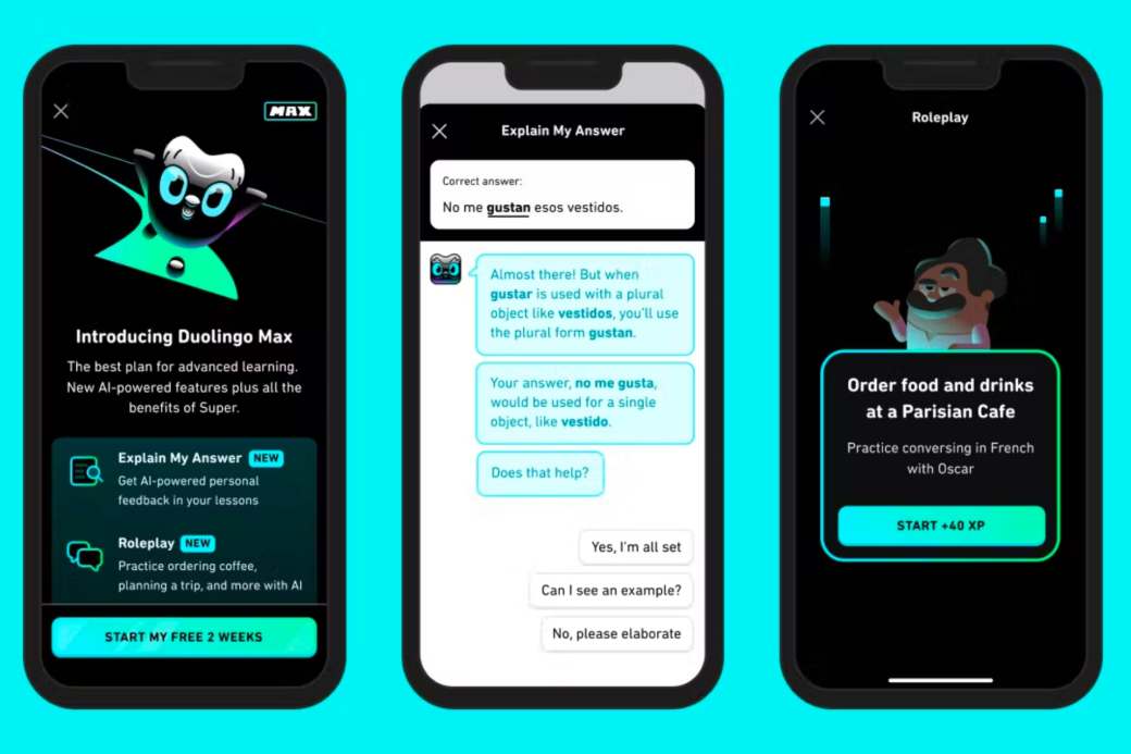 Duolingo es una de las aplicaciones que ya integran GPT