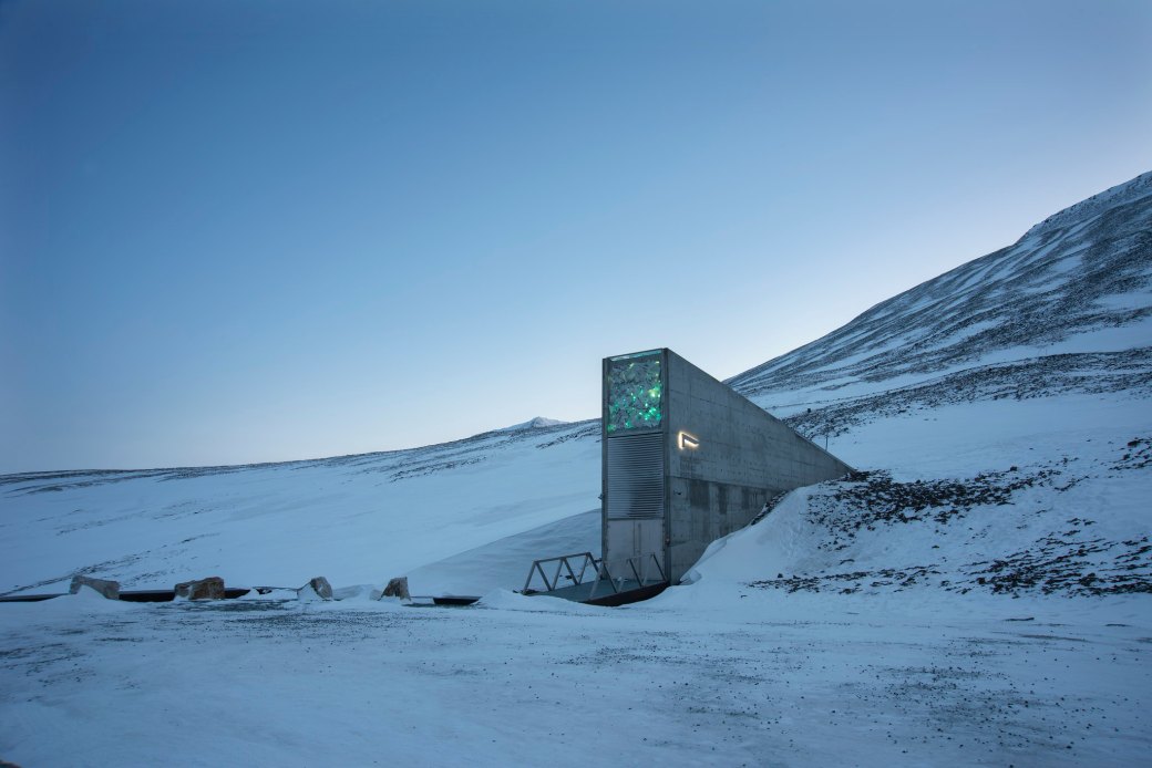Banco mundial de semillas de Svalbard, Noruega