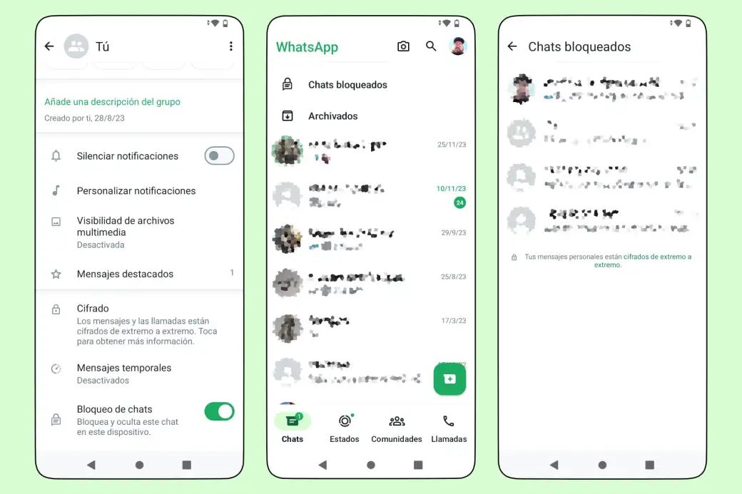 Proteger tus chats de WhatsApp mediante bloqueo