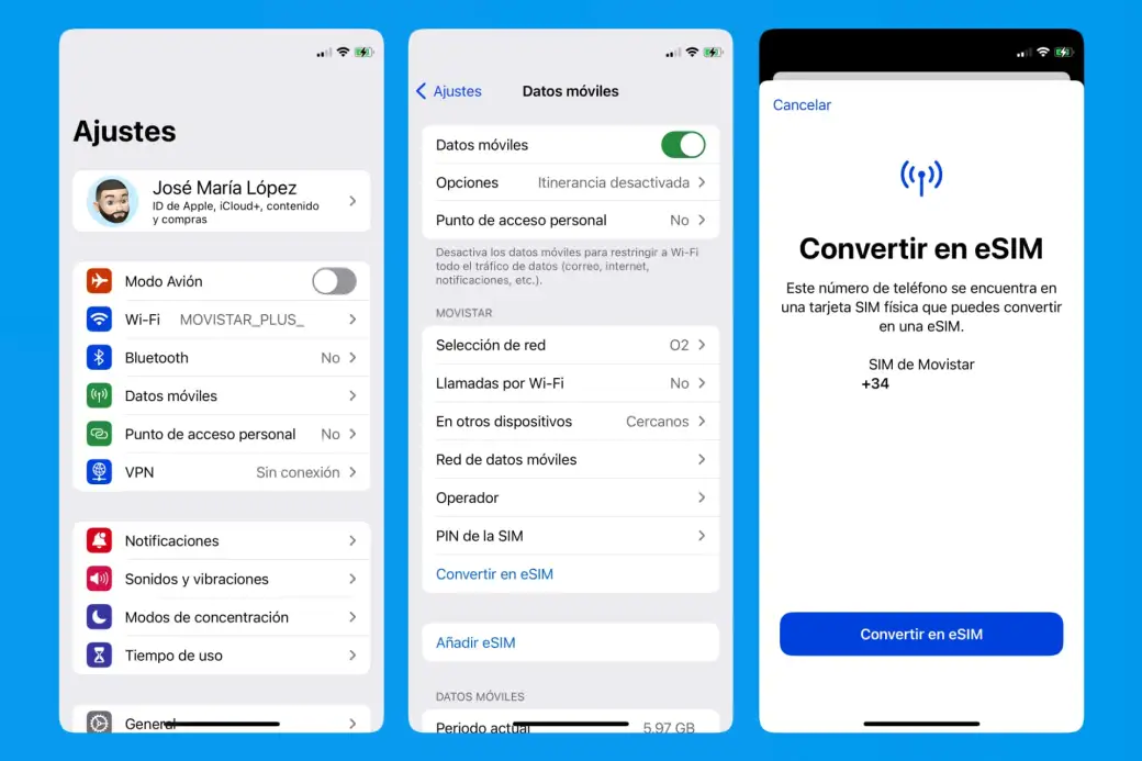 Movistar te lo pone fácil para cambiar a eSIM desde tu propia SIM