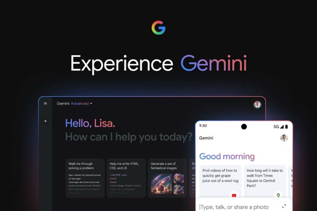 Gemini está disponible en versión Web y en app para Android