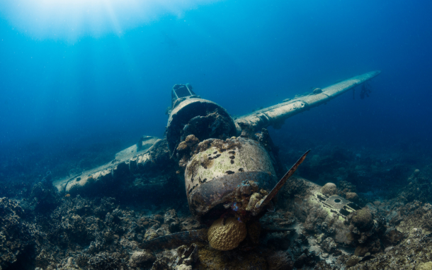 limpieza del mar ROV submarino