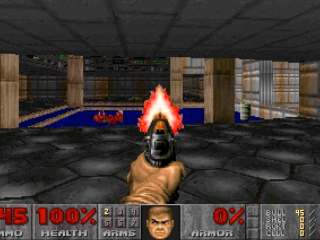 Imagen de Doom recreado con GameNGen