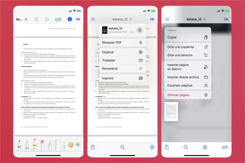 Editar PDF desde iPhone