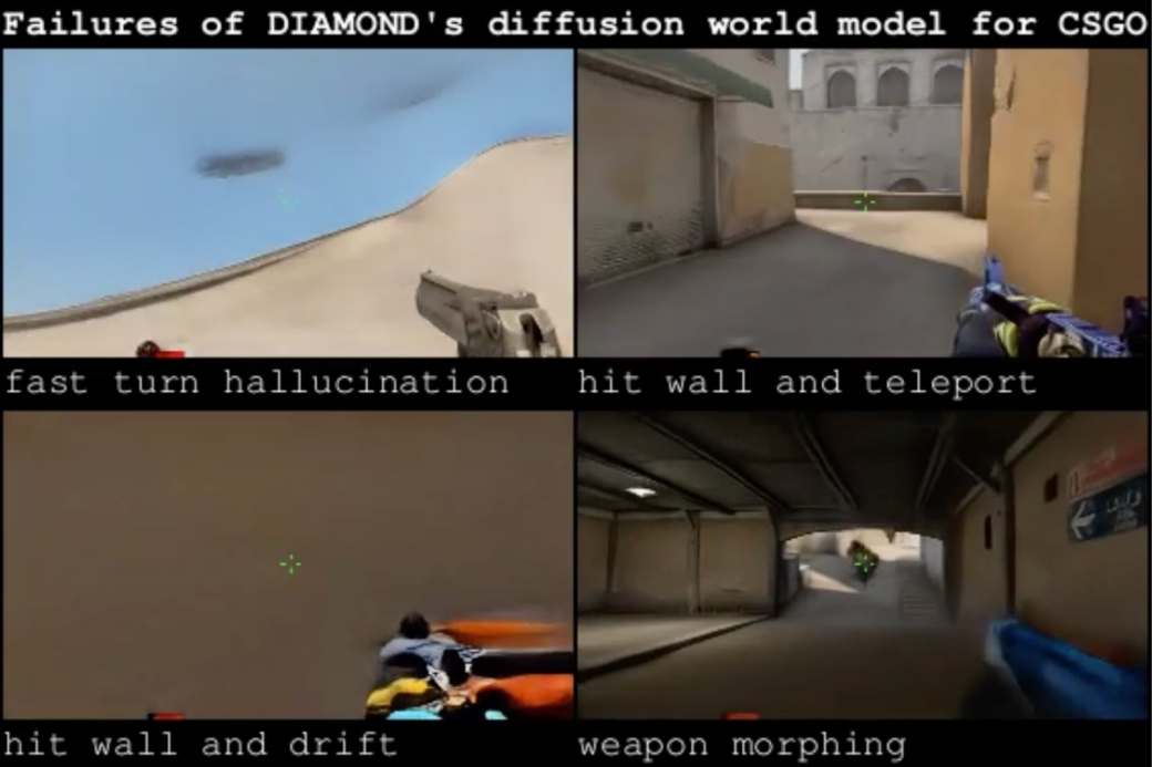 Counter-Strike simulado por el agente de IA DIAMOND