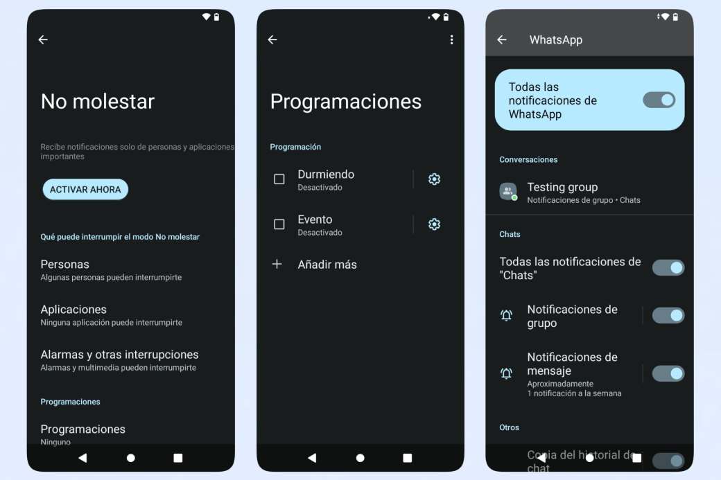 Evita mirar tu teléfono móvil limitando las notificaciones