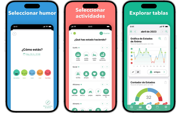 Daylio app para diario de emociones