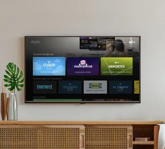 Televisor con pantalla apps de Movistar Plus+