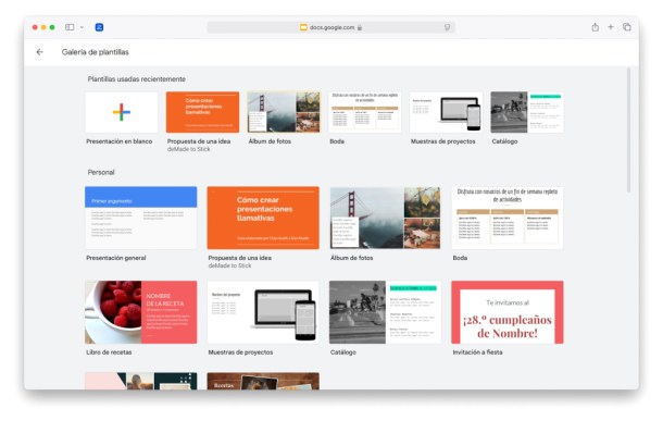 Plantillas Google Slides