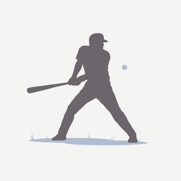 béisbol bateador silueta