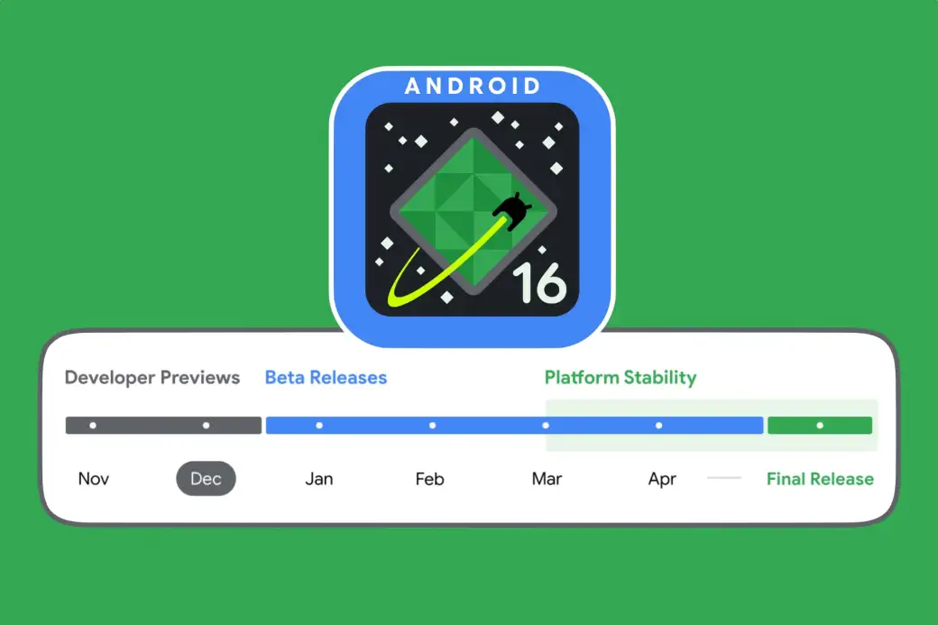 Calendario de lanzamiento de Android 16