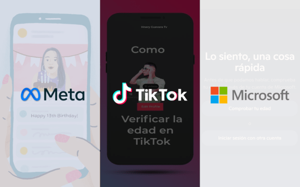 Verificacion de edad - meta - tiktok - microsoft