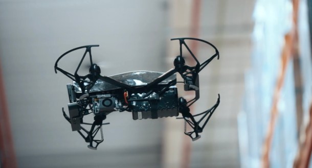 dron 5G indoor airpharm almacén inventario Telefónica Tech