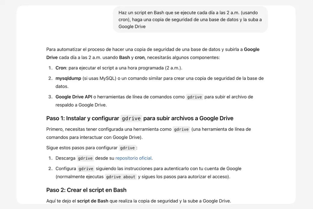 prompts de ChatGPT para programar