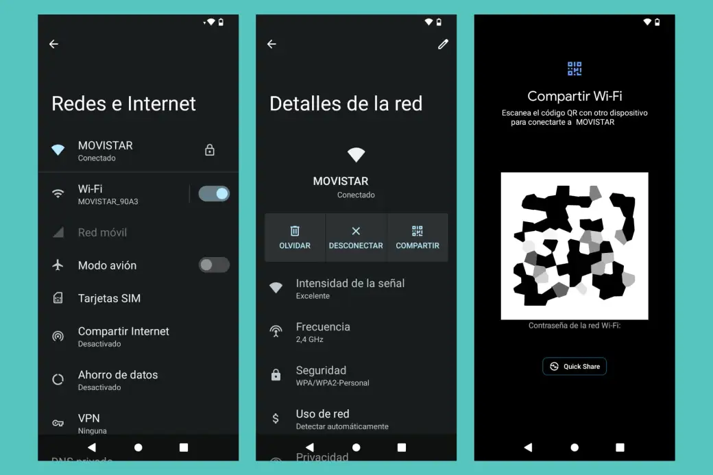 contraseña de Wi-Fi en Android