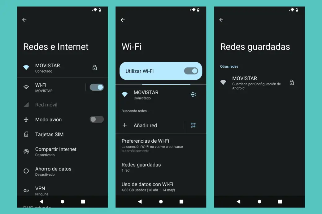 contraseña de Wi-Fi en Android