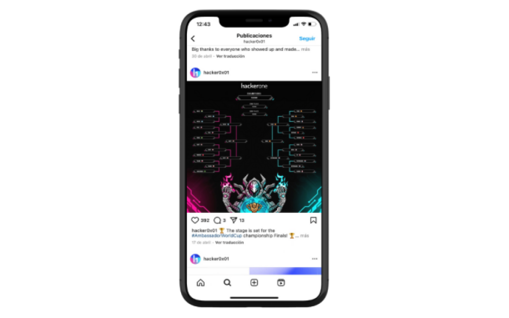 AWC hacker mundial campeonato clasificación instagram