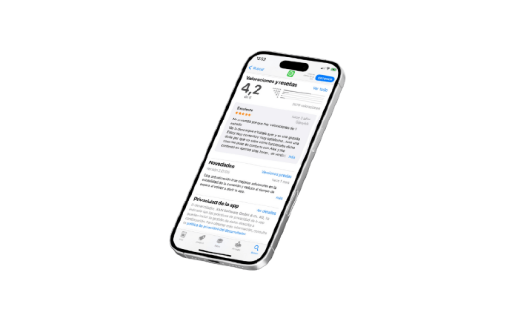 app store puntuación reseñas