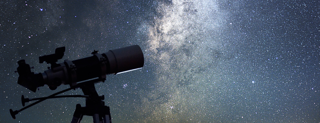 telescopio cielo estrellas espacio