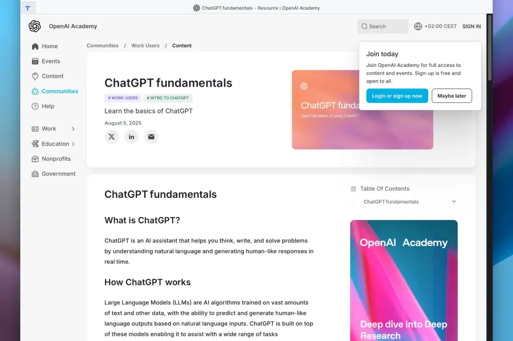 OpenAI Academy
